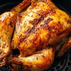 Złocisty, chrupiący kurczak z airfryer, idealny na obiad.